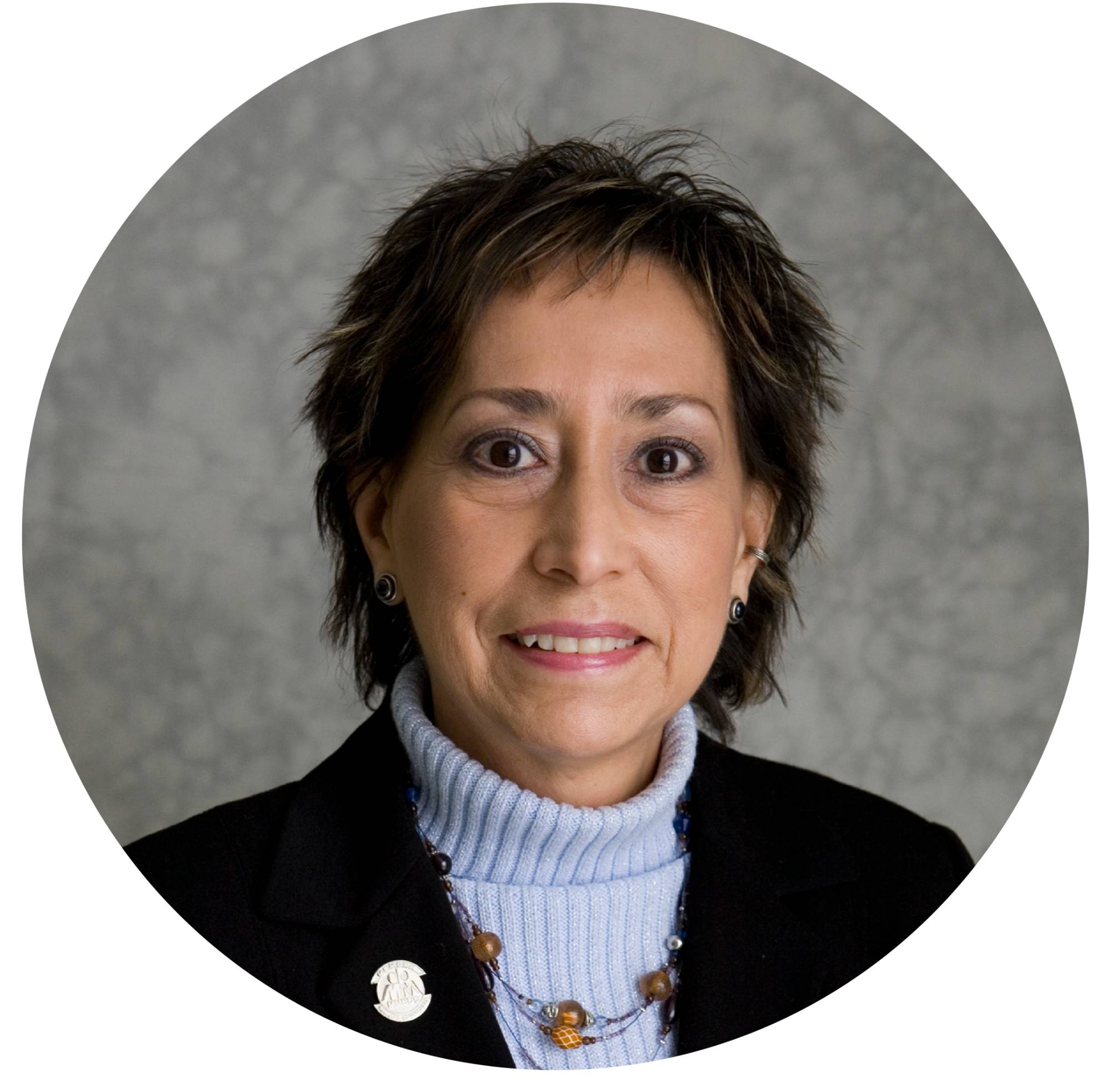 Ester Burns smiling for a photo